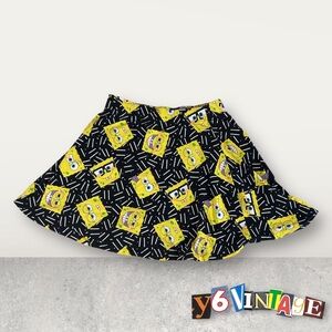 Medium Nickelodeon Black SpongeBob Skirt